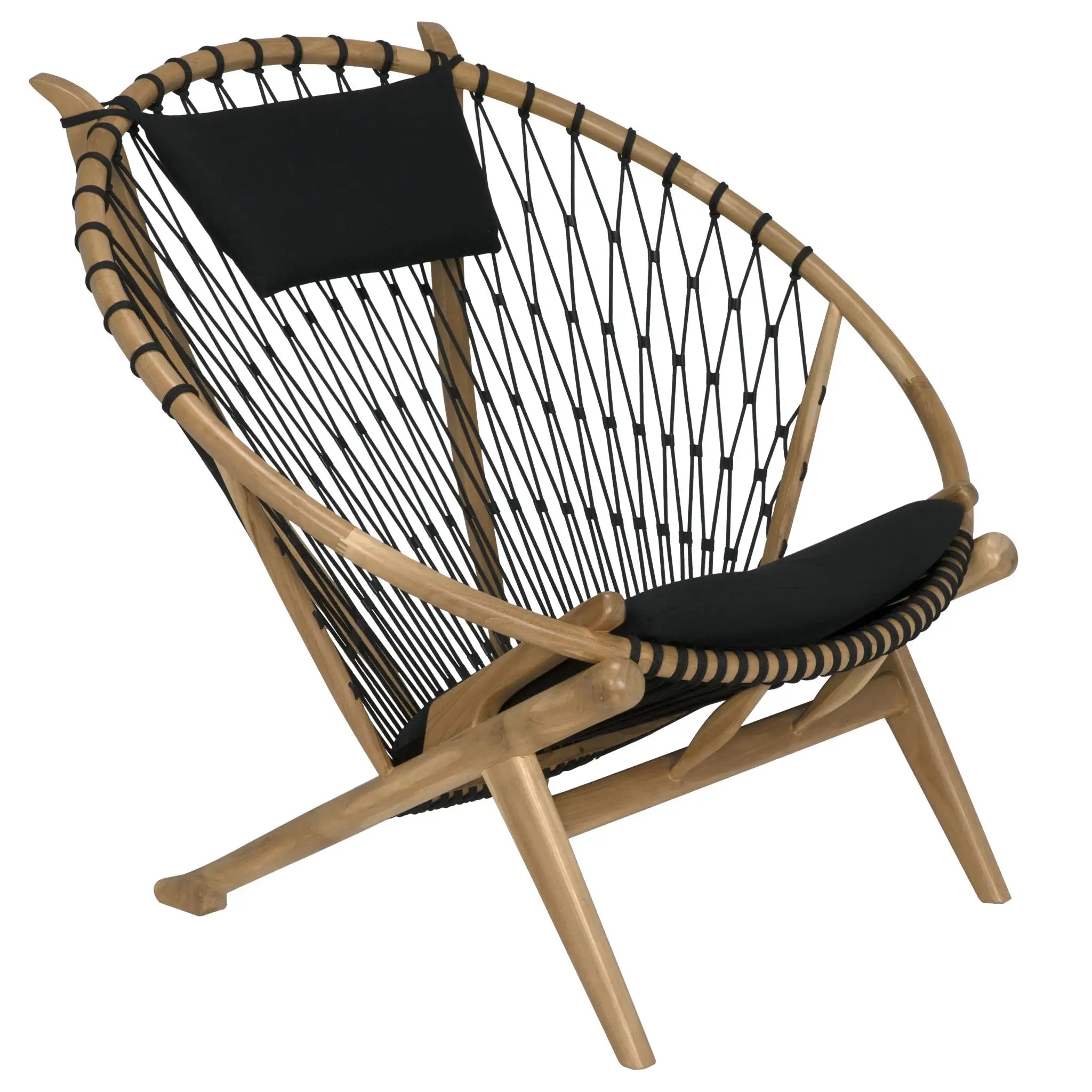 Mateo Chair, Bleached Teak in Clear Coat Flat — Noir Furniture