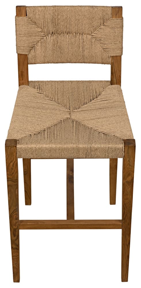 Bran Counter Stool in Clear Coat Flat — Noir Furniture