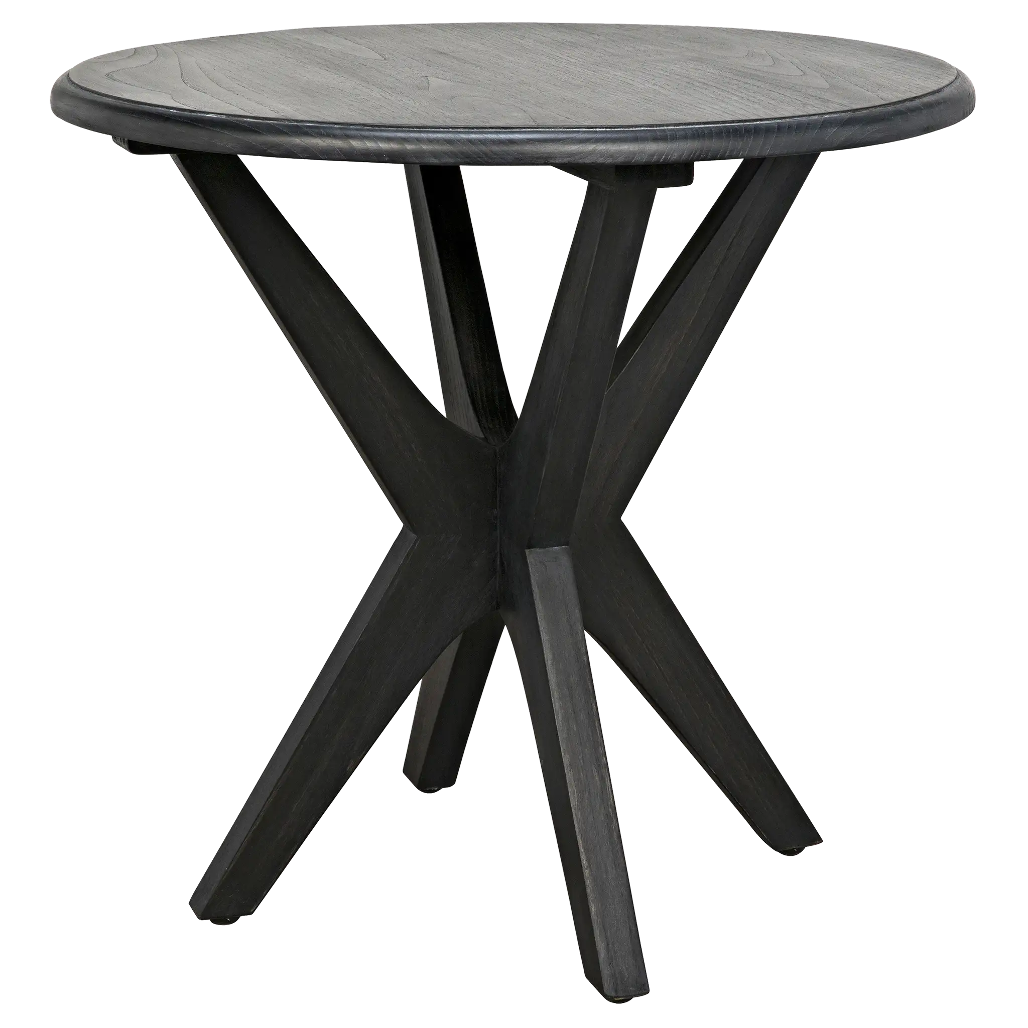 Fox Side Table in Charcoal Black — Noir Furniture