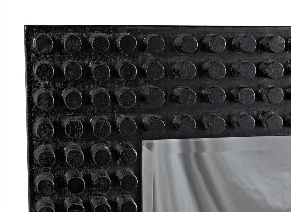 Faustus Mirror, Charcoal Black in Charcoal Black — Noir Furniture