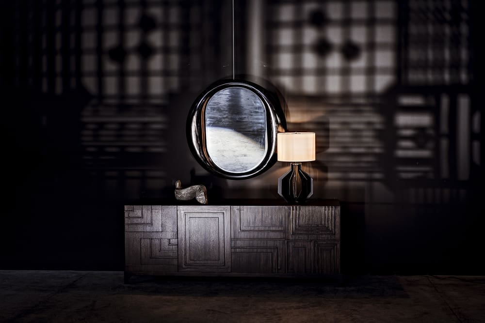 Oh Mirror, Charcoal Black in Charcoal Black — Noir Furniture