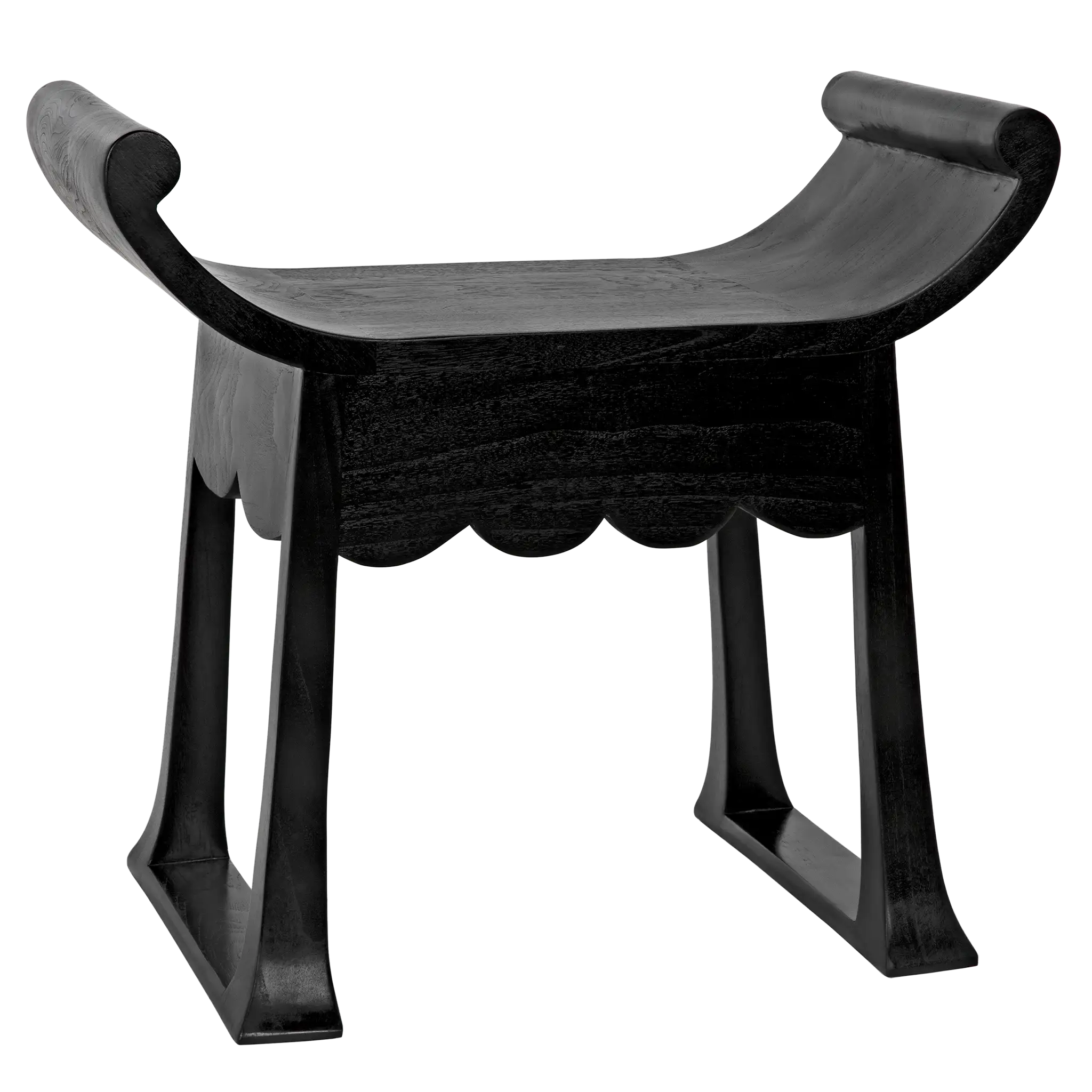 Wey Stool, Charcoal Black in Charcoal Black — Noir Furniture