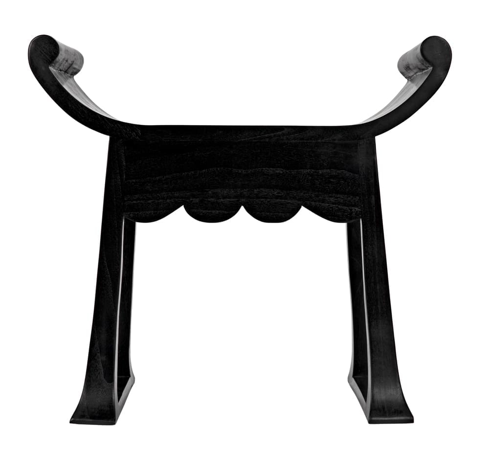 Wey Stool, Charcoal Black in Charcoal Black — Noir Furniture