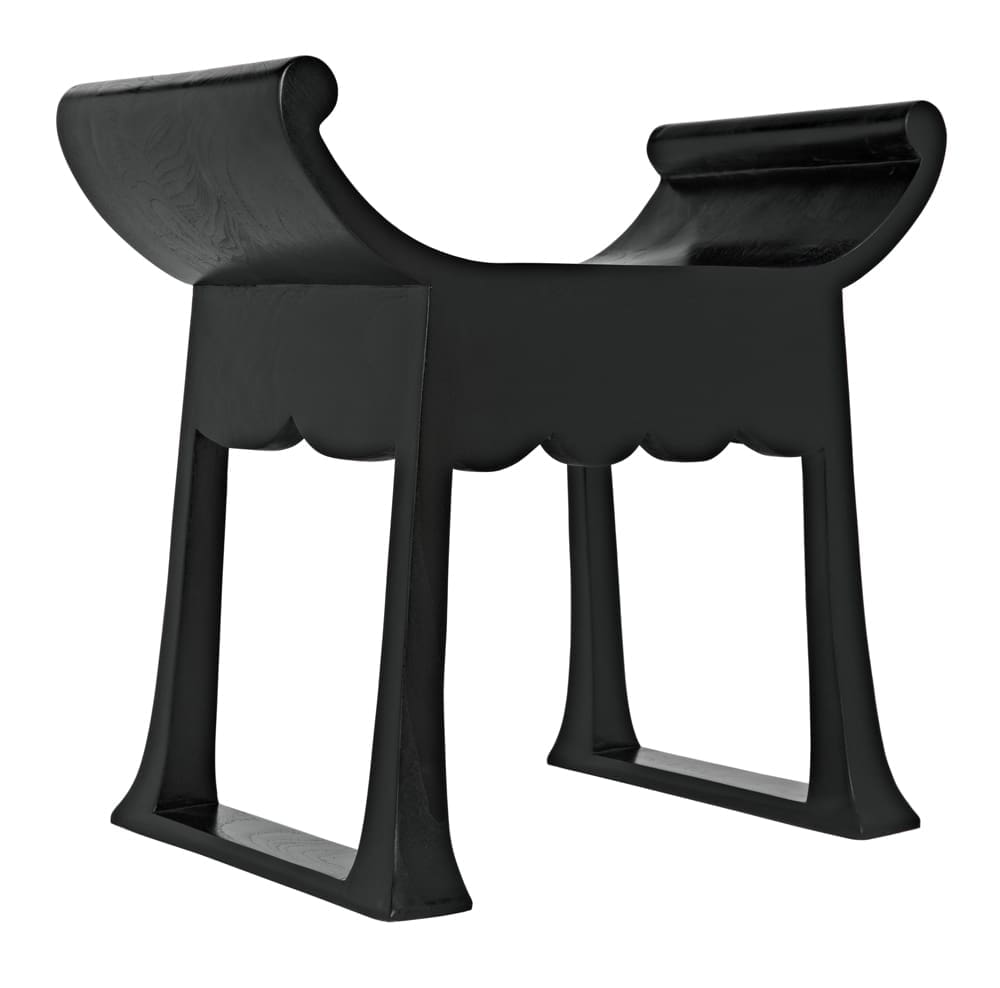 Wey Stool, Charcoal Black in Charcoal Black — Noir Furniture