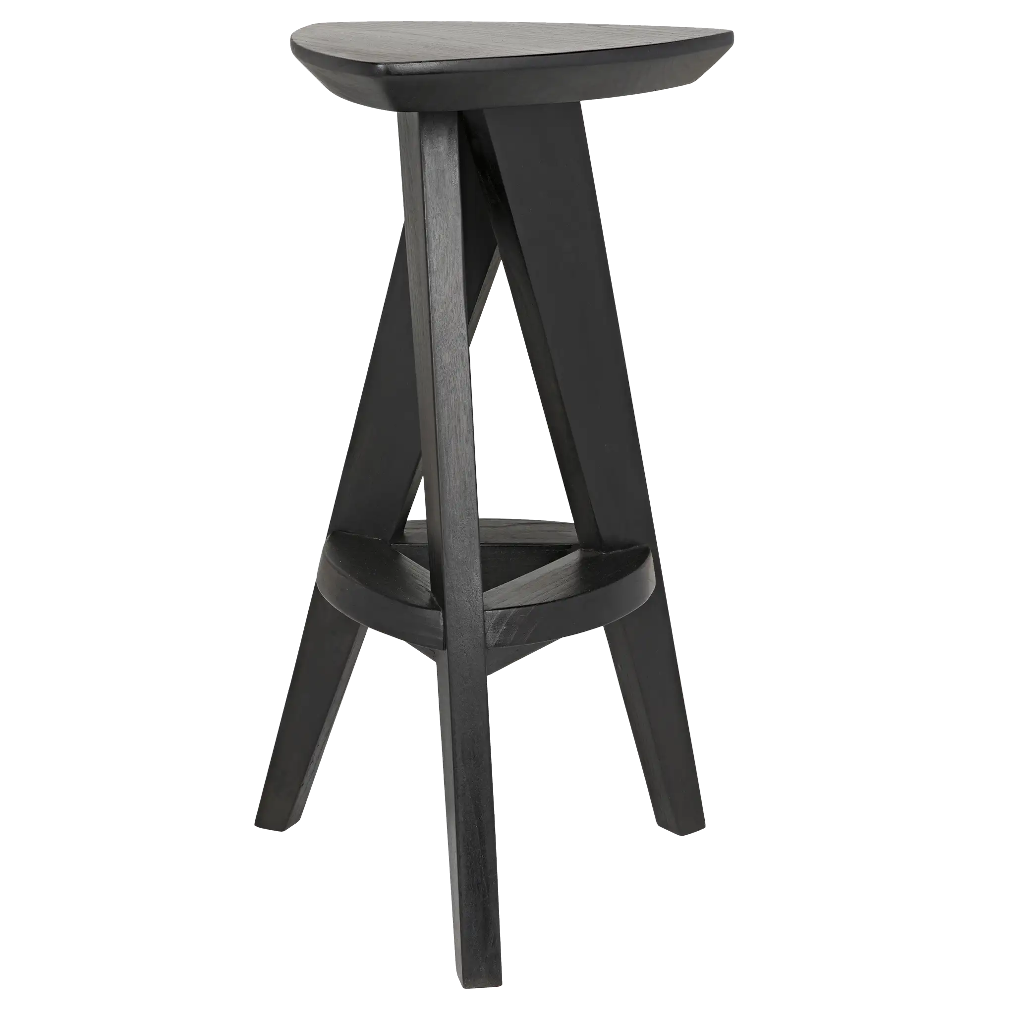Twist Counter Stool, Charcoal Black in Charcoal Black — Noir Furniture