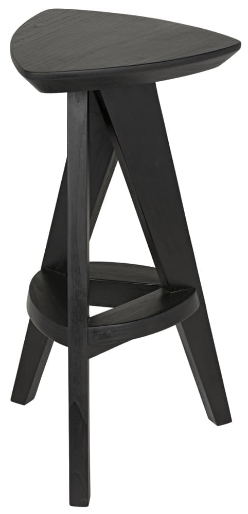 Twist Counter Stool, Charcoal Black in Charcoal Black — Noir Furniture