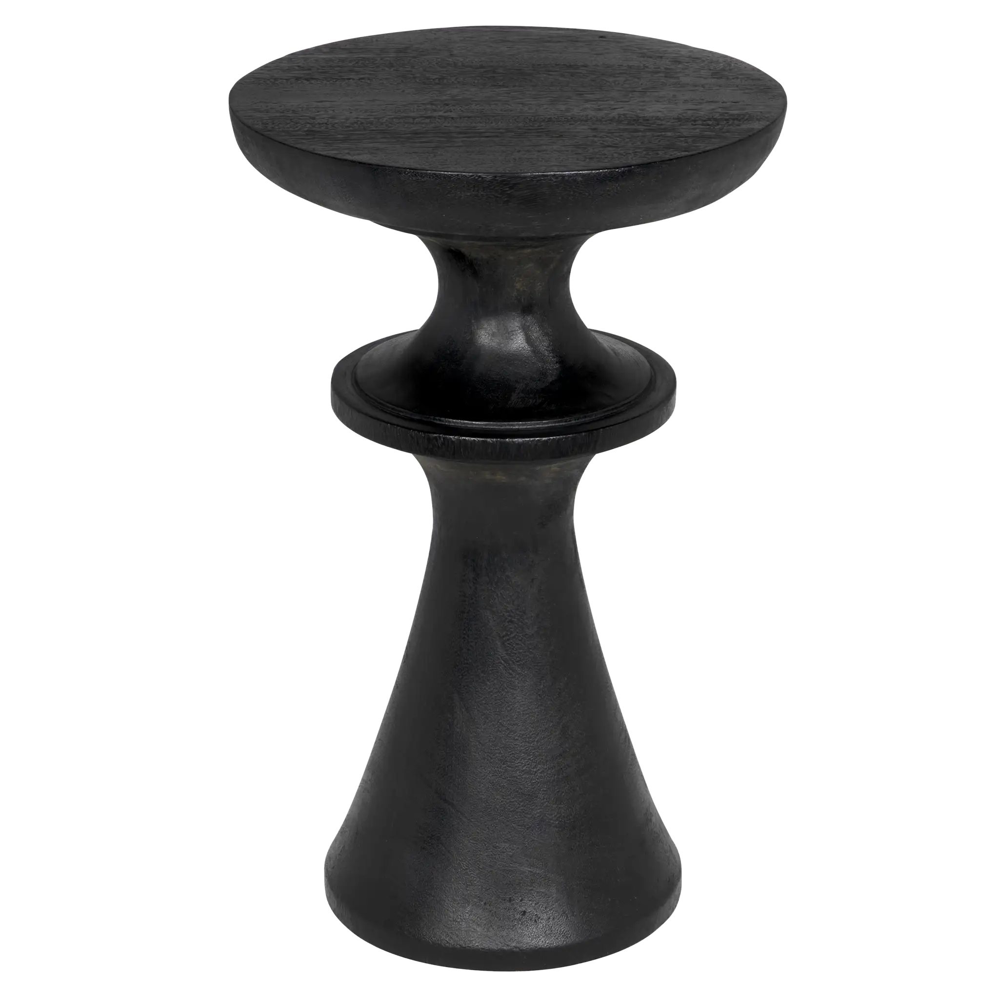 Nolan Side Table in Black Burnt — Noir Furniture