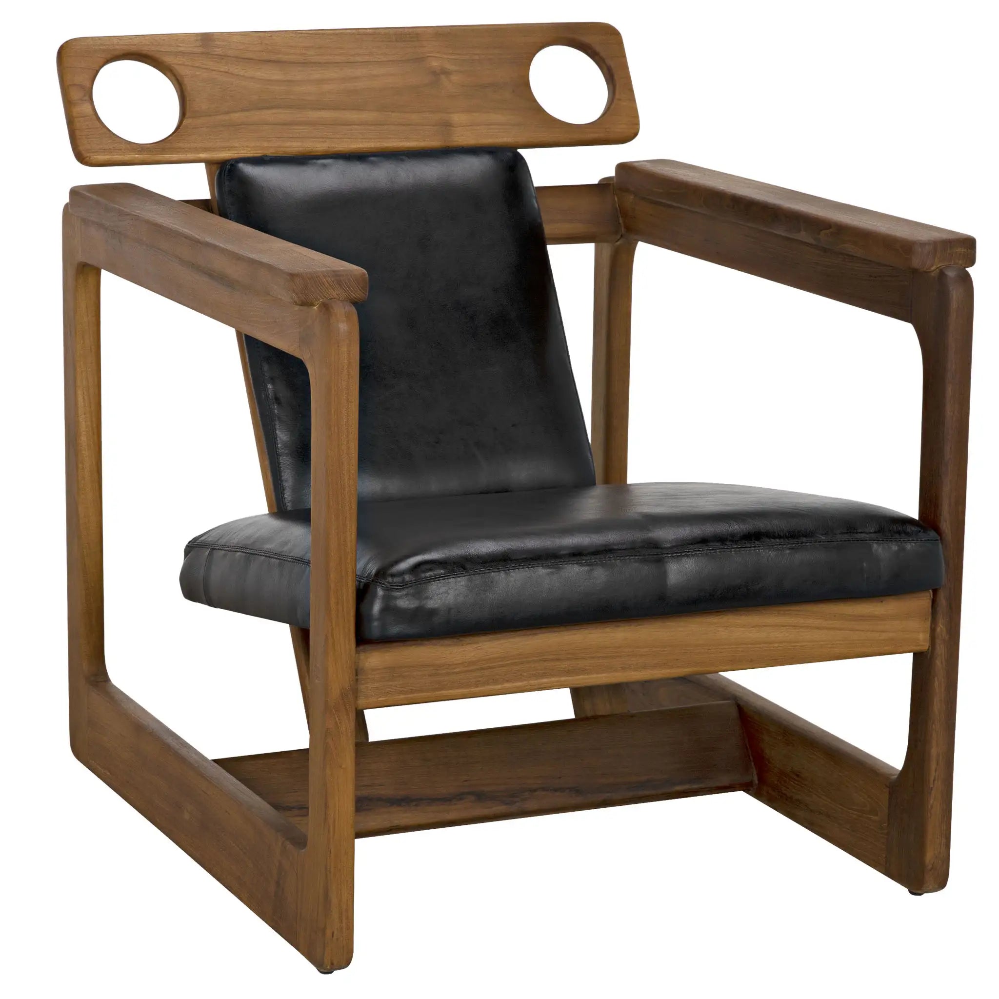 Buraco Relax Chair, Teak in Clear coat Gloss — Noir Furniture