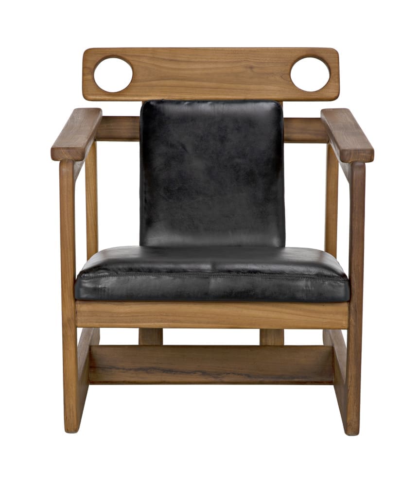 Buraco Relax Chair, Teak in Clear coat Gloss — Noir Furniture