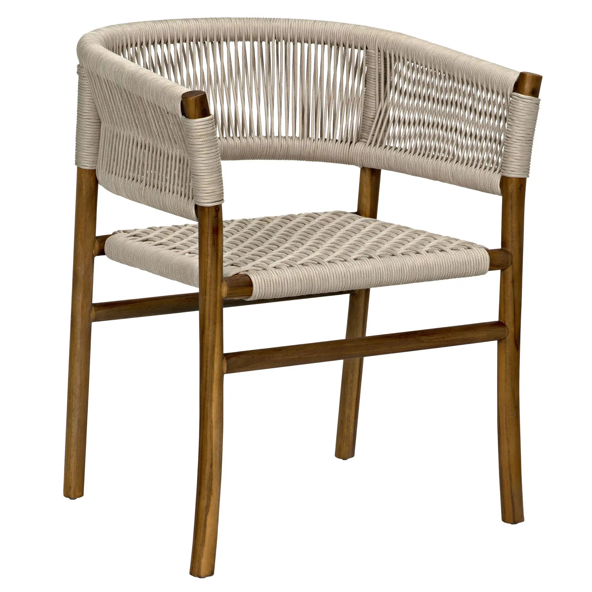 Conrad Chair, Teak with Woven Rope