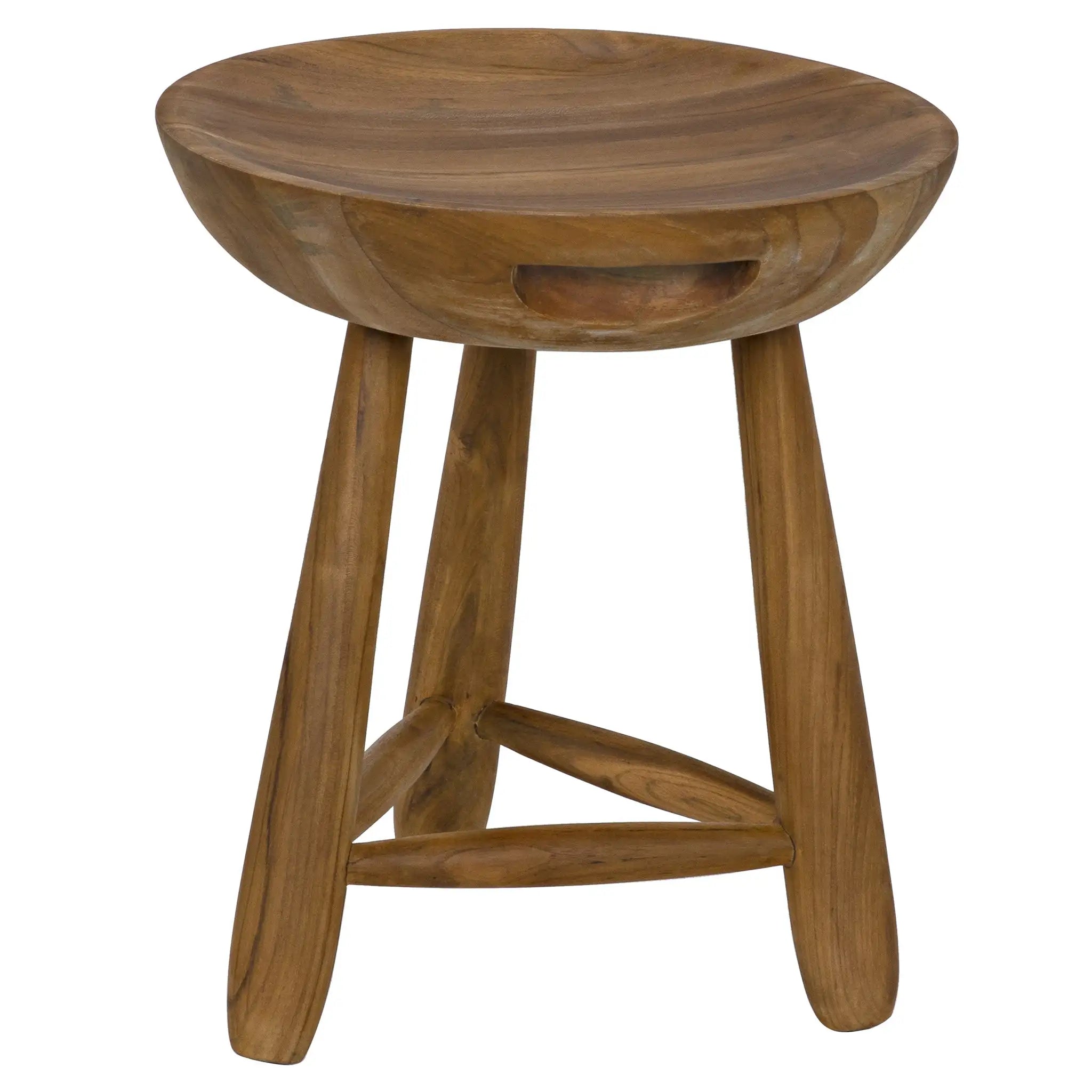 Basel Stool in Clear Coat Semi Gloss — Noir Furniture