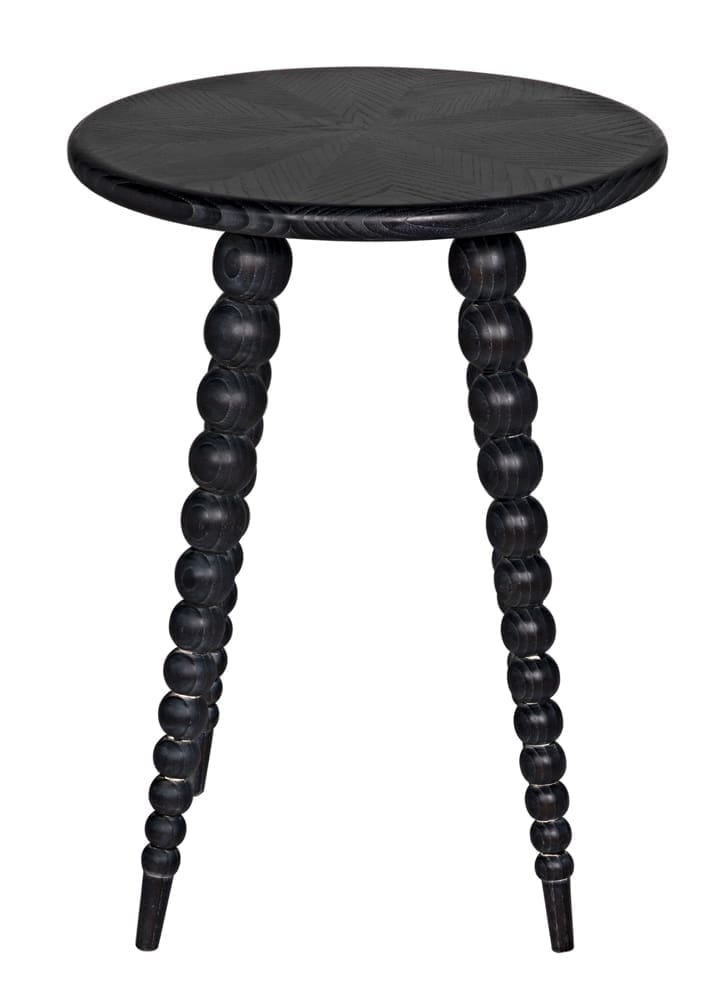Rebecca Side Table in Cinder Black — Noir Furniture