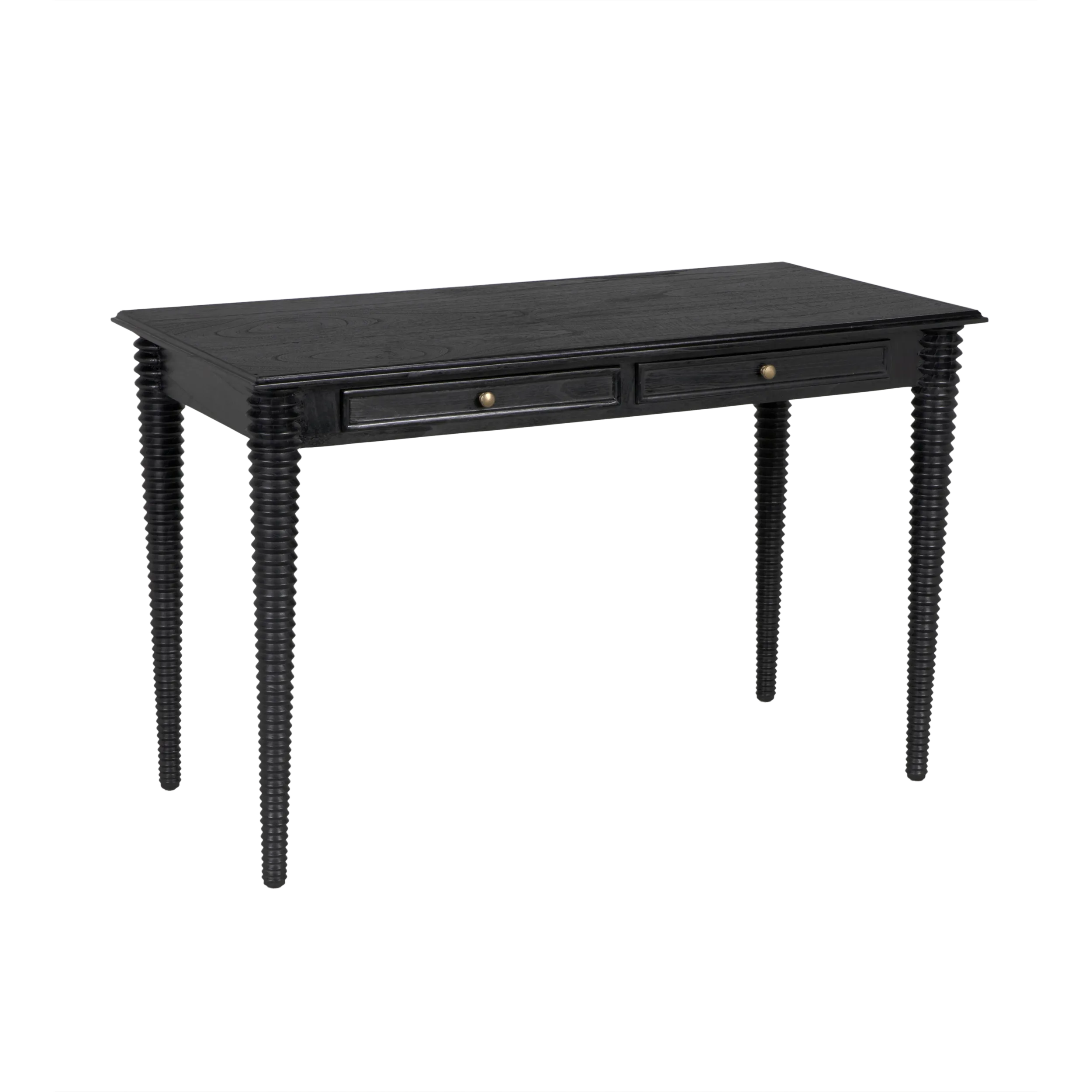 Leonardo Desk in Charcoal Black — Noir Furniture
