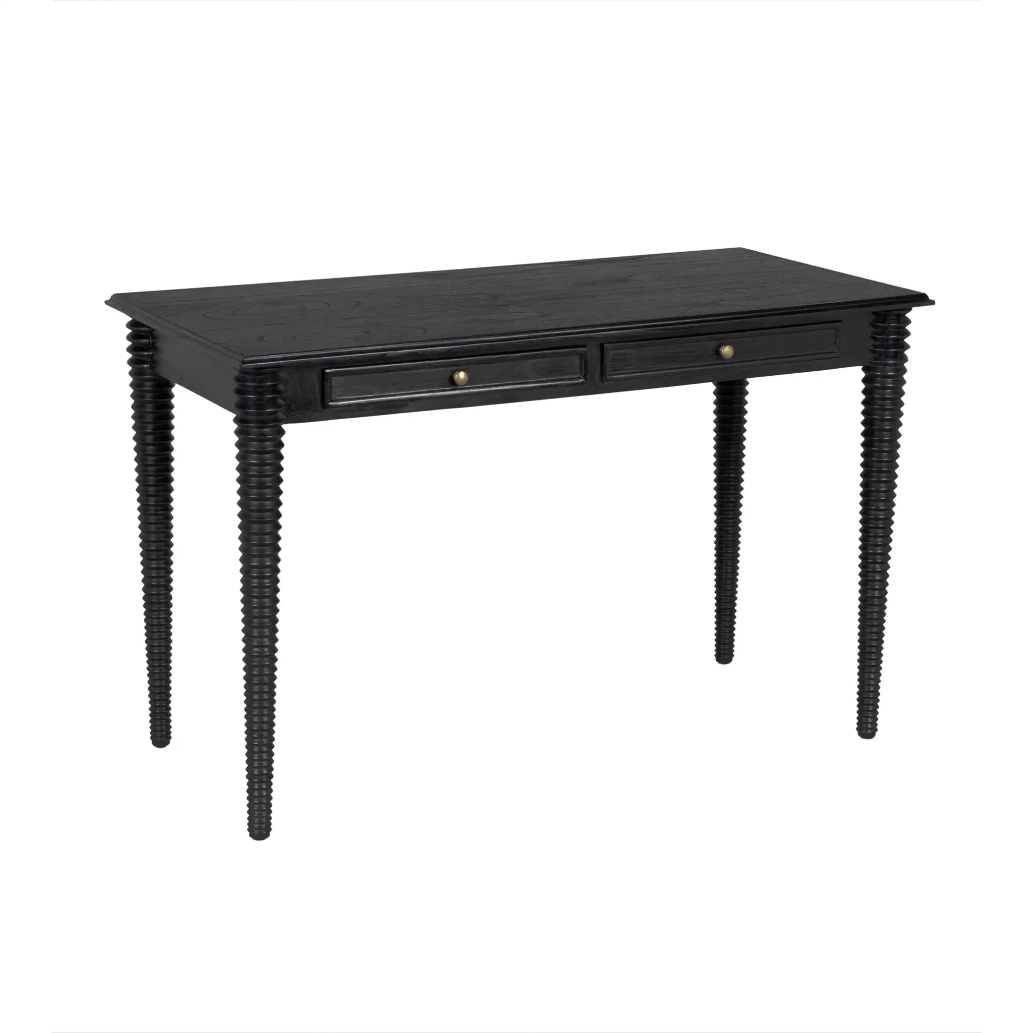 Leonardo Desk in Charcoal Black — Noir Furniture