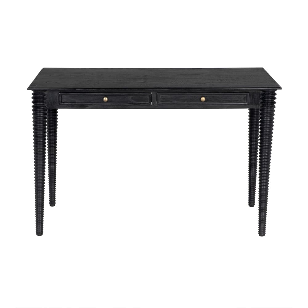 Leonardo Desk in Charcoal Black — Noir Furniture