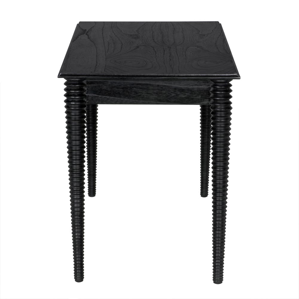 Leonardo Desk in Charcoal Black — Noir Furniture