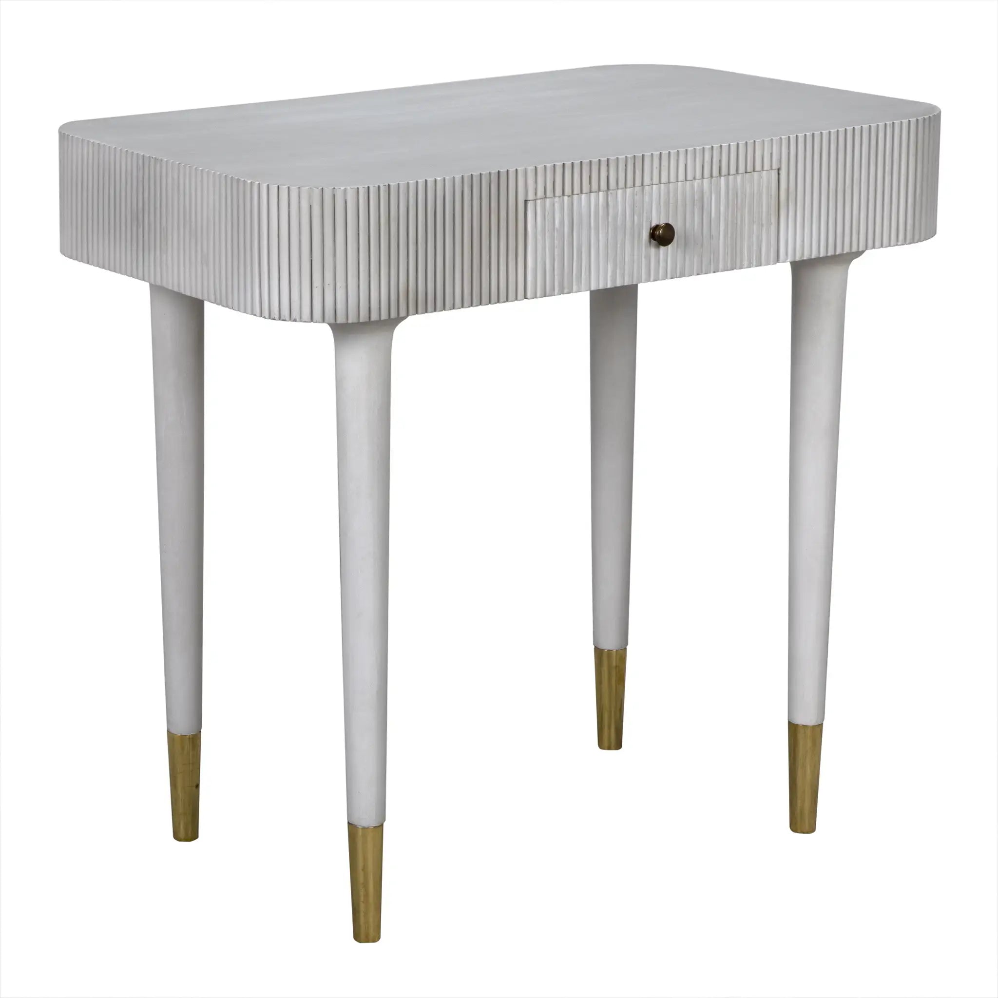 Celine Desk/Side Table in White Wash — Noir Furniture