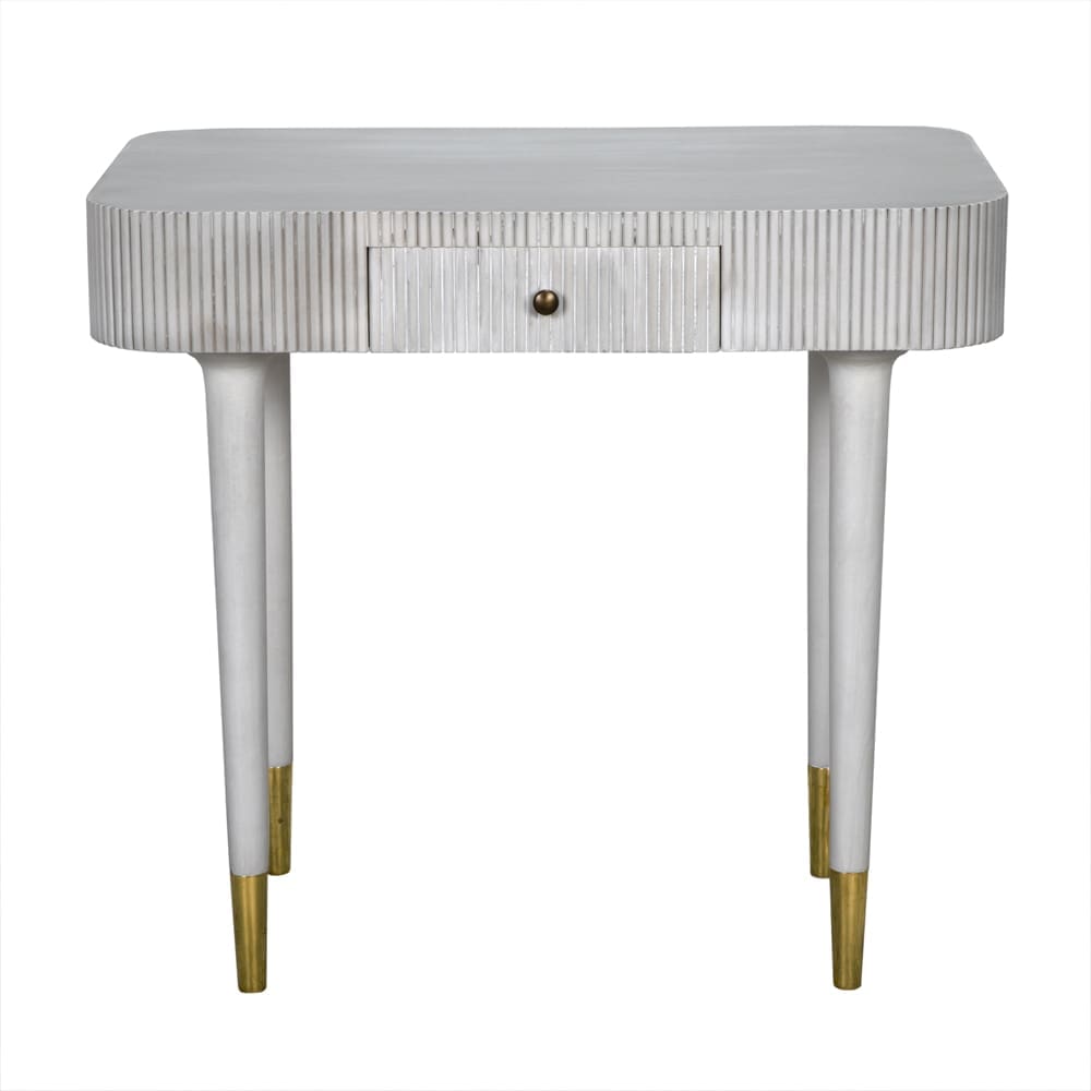 Celine Desk/Side Table in White Wash — Noir Furniture