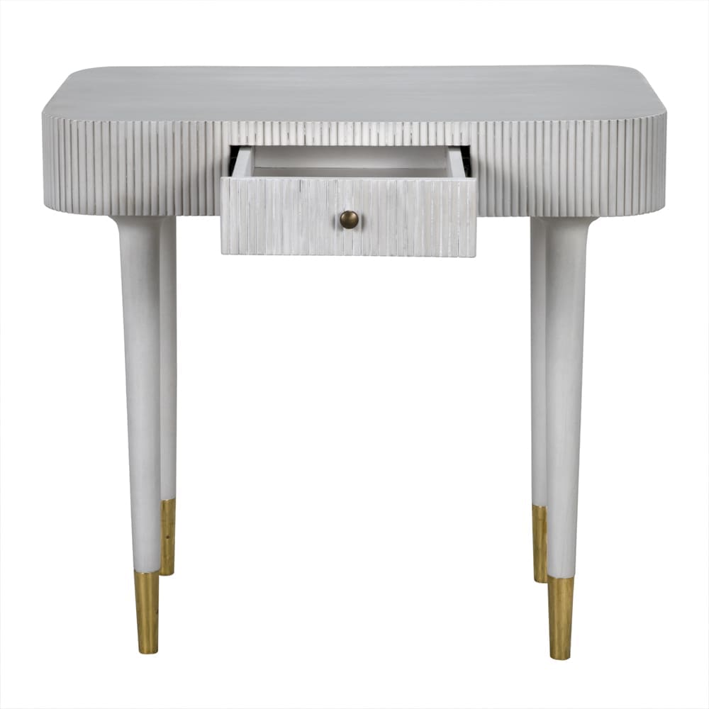 Celine Desk/Side Table in White Wash — Noir Furniture