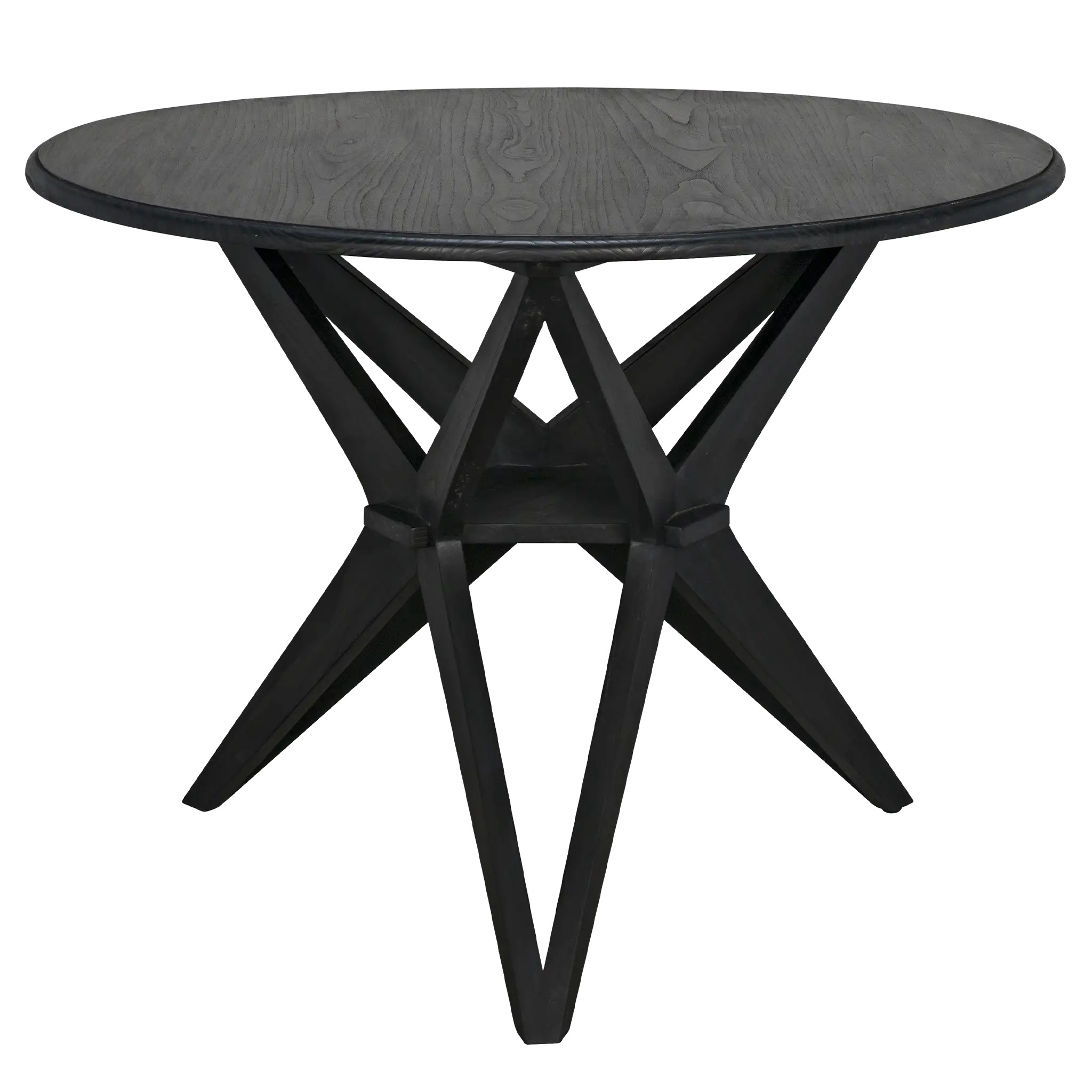 Victor Dining Table, Charcoal Black in Charcoal Black — Noir Furniture