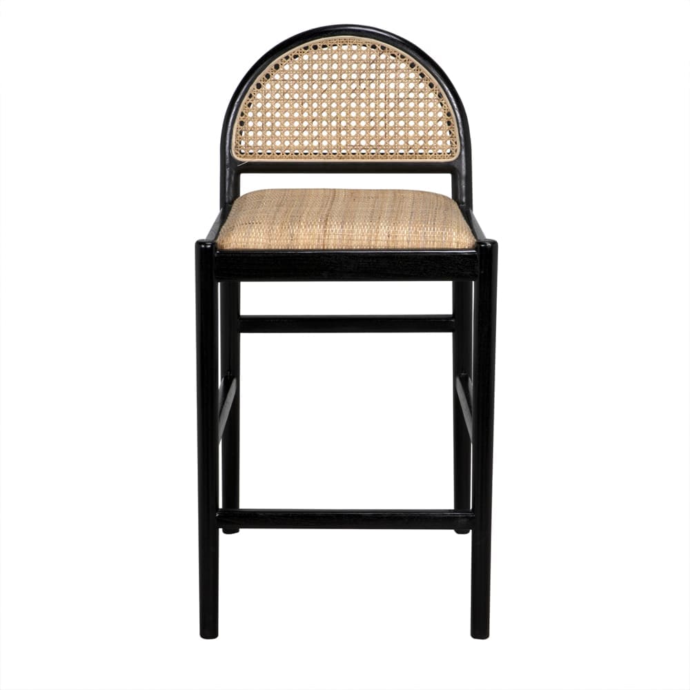 Peter Counter Stool in Charcoal Black — Noir Furniture