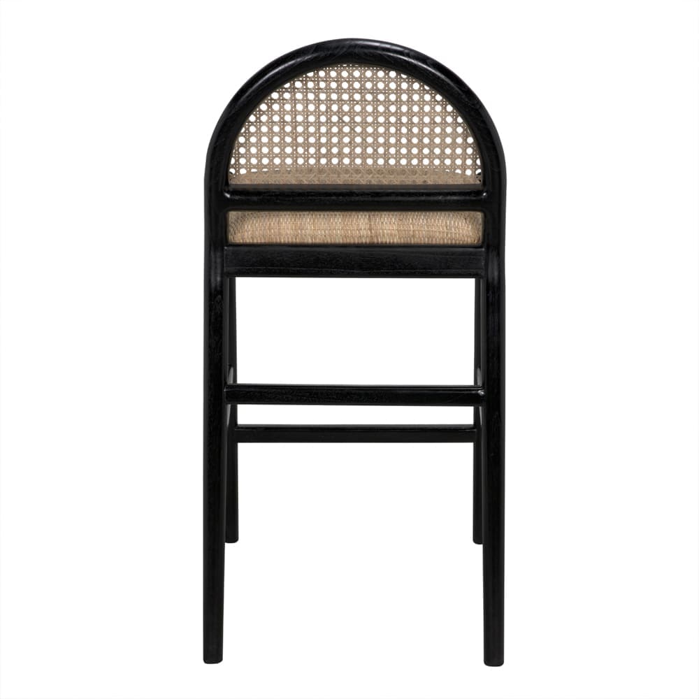 Peter Counter Stool in Charcoal Black — Noir Furniture