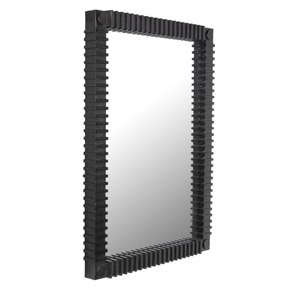 Rift Mirror, Charcoal Black in Charcoal Black — Noir Furniture