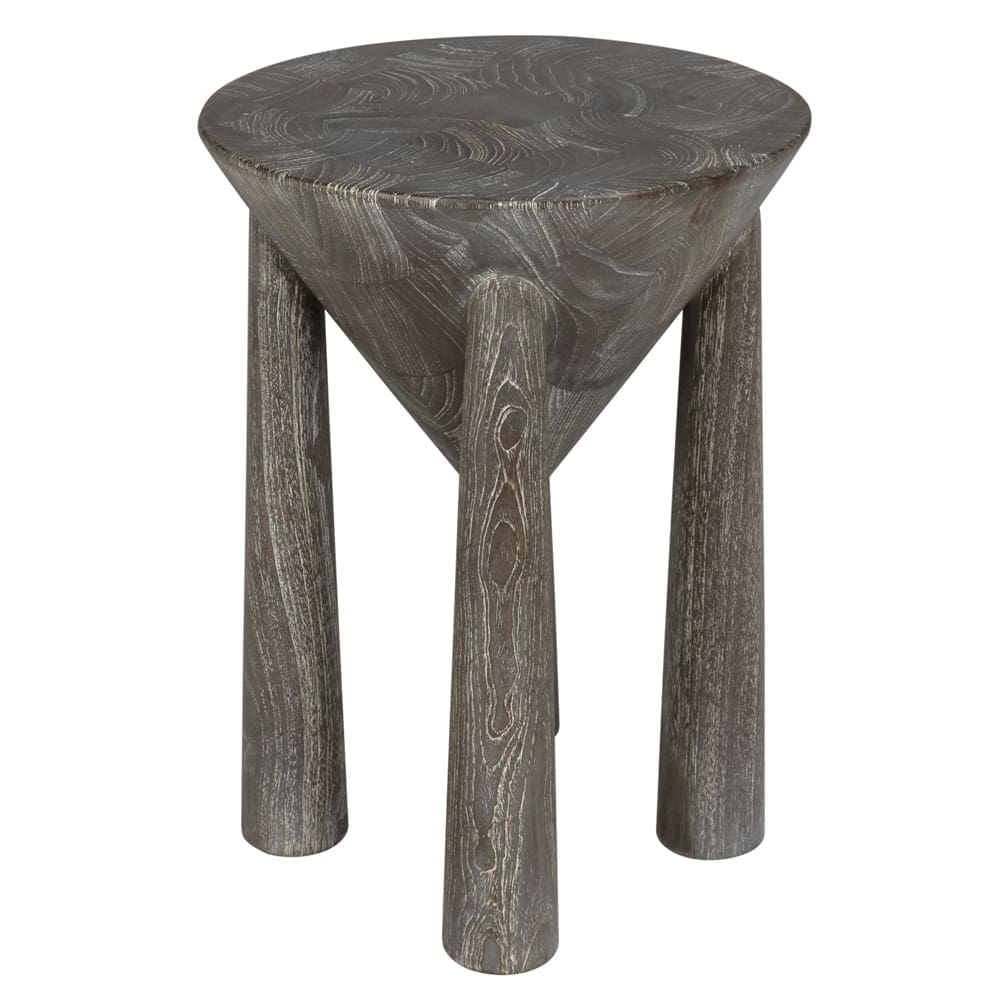 Kongo Side Table in Weathered Teak — Noir Furniture