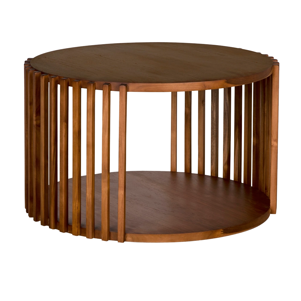 RODERICK TABLE, TEAK in Clear Coat Flat — Noir Furniture