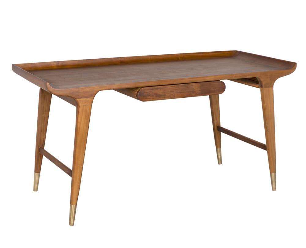 MANDRAKE DESK in Clear Coat Flat — Noir Furniture