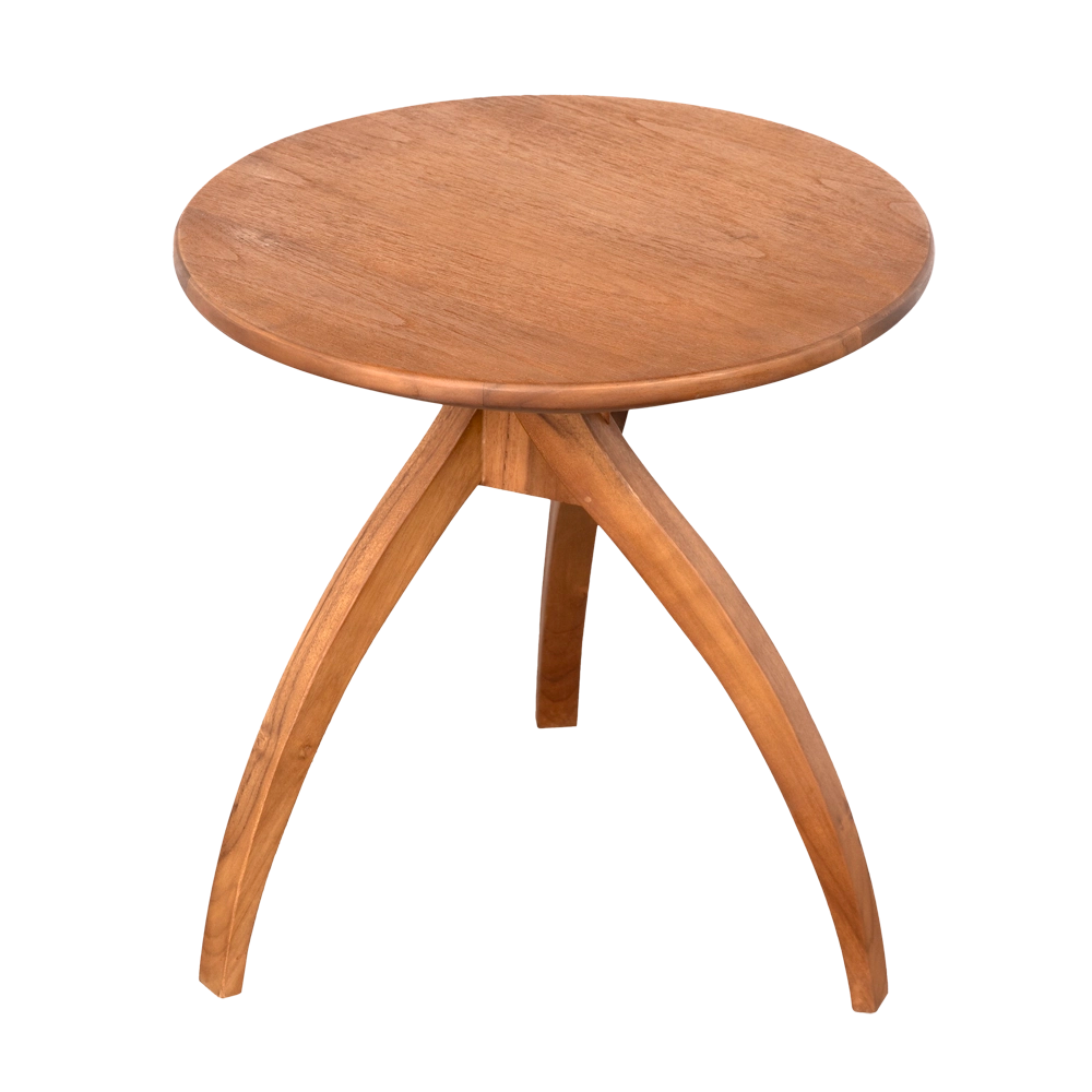 Vikram Side Table, medium in Clear Coat Flat — Noir Furniture