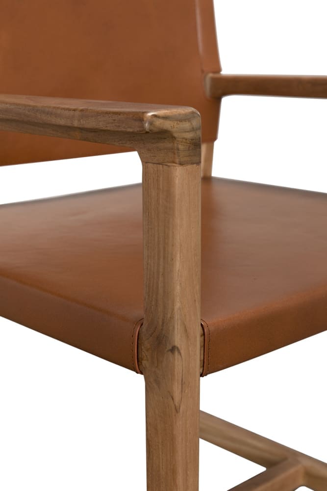 Xavier Chair in Clear Coat Flat — Noir Furniture