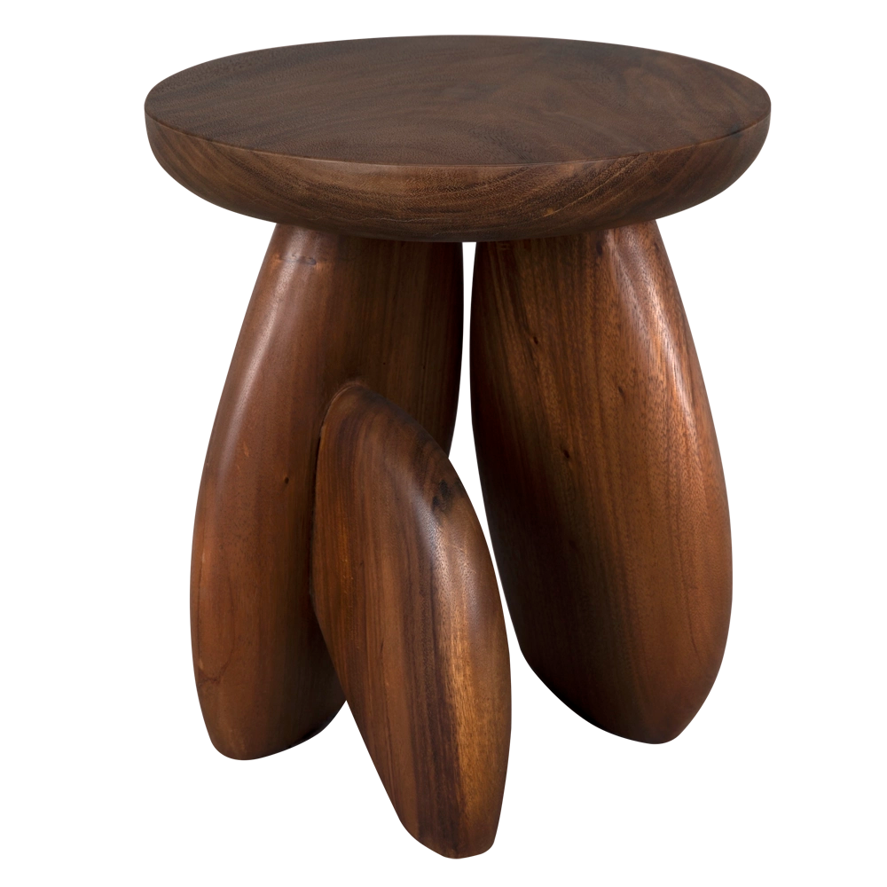 Boko Side Table in Clear Coat Semi Gloss — Noir Furniture