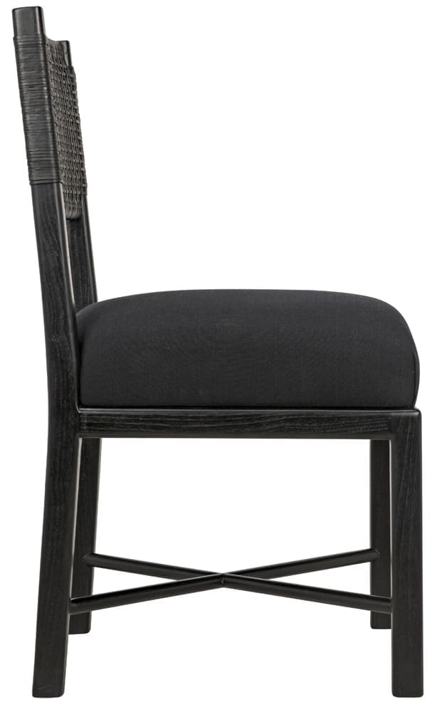 Lobos Chair, Charcoal Black in Charcoal Black — Noir Furniture