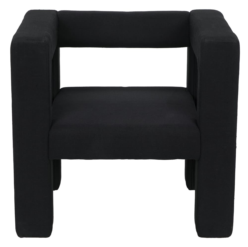 Felix Chair in FRF004 (Black Cotton) — Noir Furniture