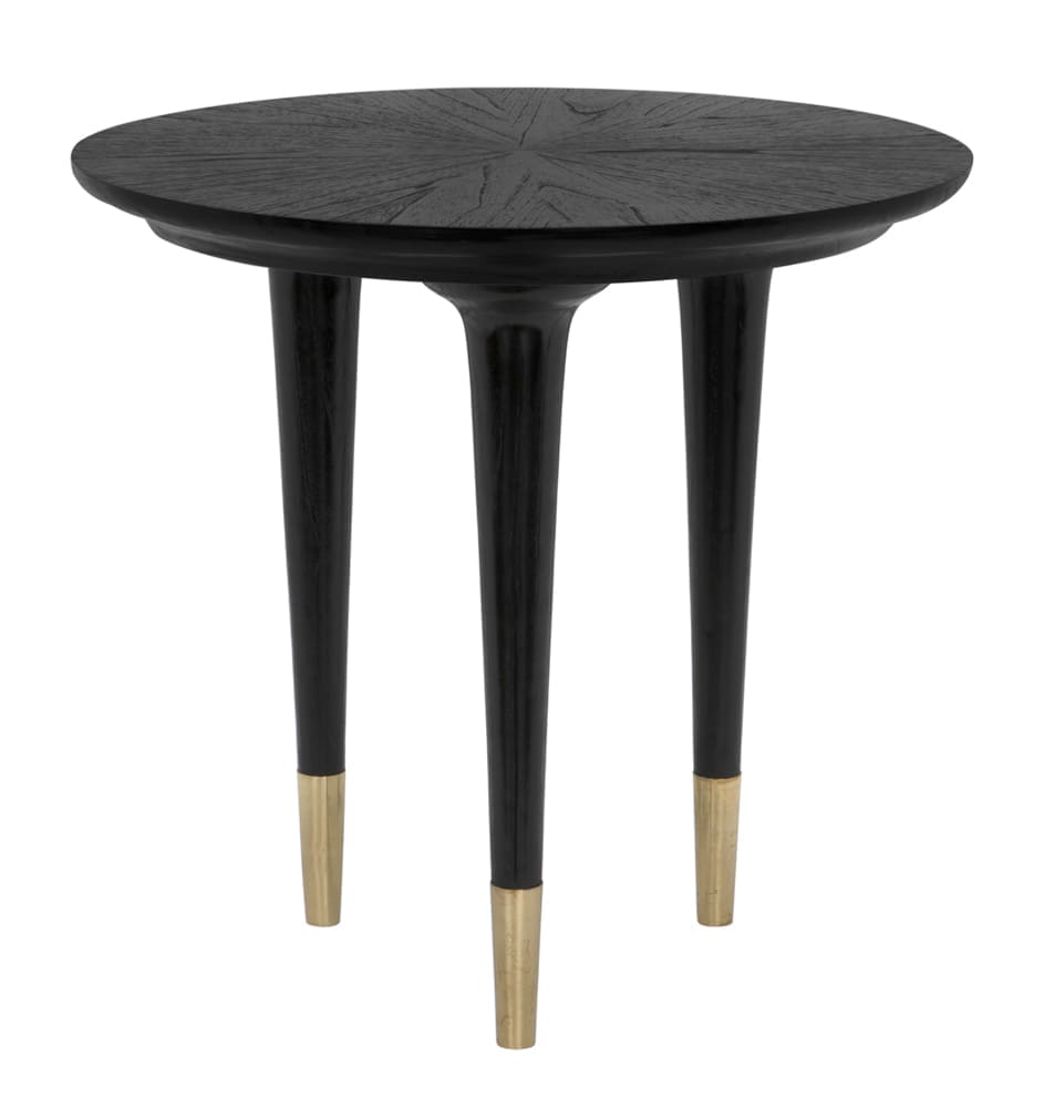 Maganini Side Table in Charcoal Black — Noir Furniture