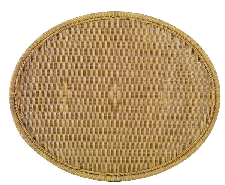Mainland Wicker Oval Cocktail Table W/ Tempered Glass – Coffee Tables by Century Furniture | Sutter & Vale