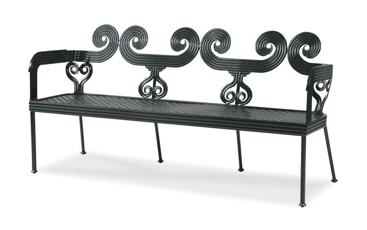 Augustine Metal Garden Bench – Benches by Century Furniture | Sutter & Vale
