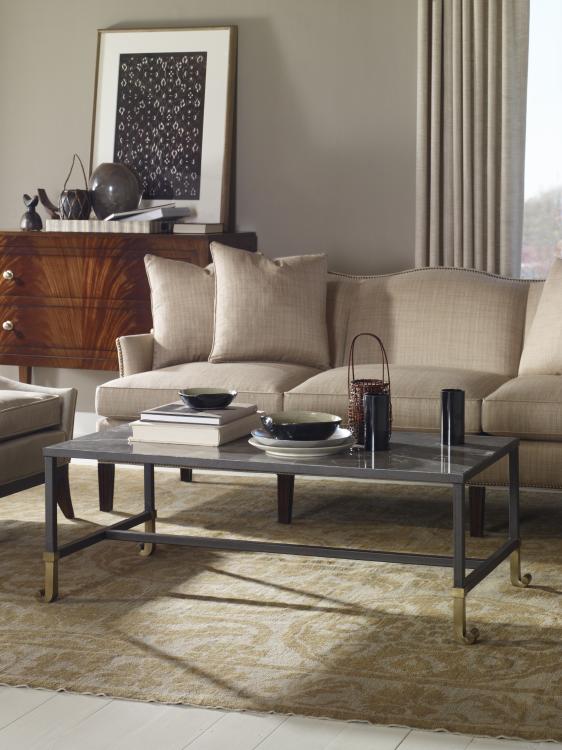 Calliope Cocktail Table With Stone Top – Coffee Tables by Century Furniture | Sutter & Vale