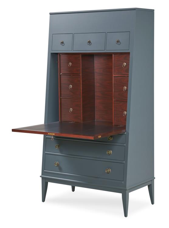 Hallings Secretary - Dusk Blue – Desks by Century Furniture | Sutter & Vale