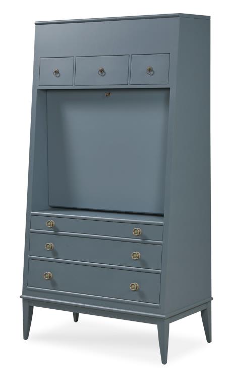 Hallings Secretary - Dusk Blue – Desks by Century Furniture | Sutter & Vale