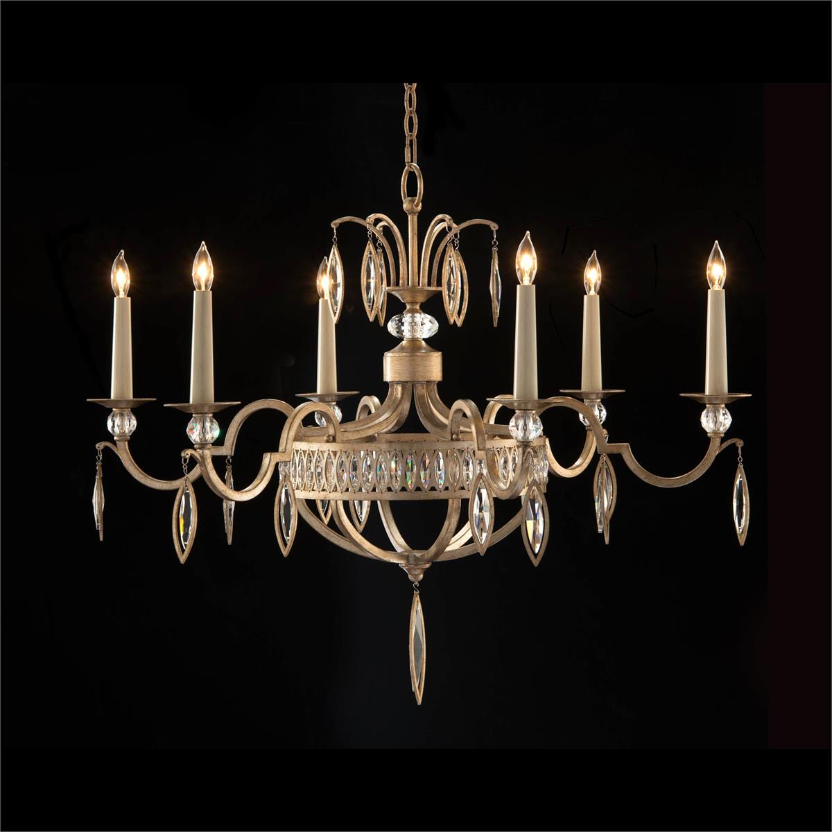 Marquise Crystal Six-Light Chandelier – Ceiling Lighting by John Richard | Sutter & Vale