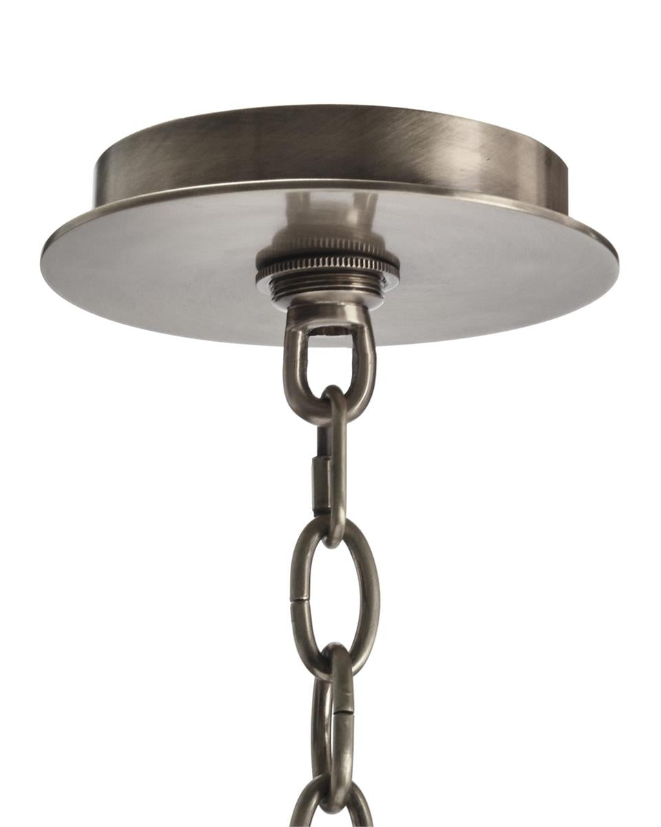 Acrylic And Nickel Six-Light Chandelier by John Richard | Sutter & Vale