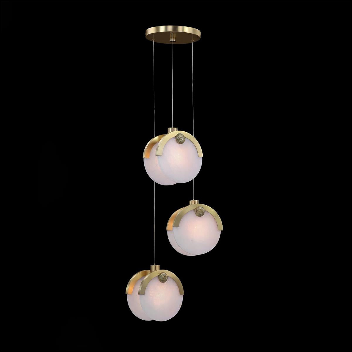 Astralis Three-Light Pendant Chandelier – Ceiling Lighting by John Richard | Sutter & Vale