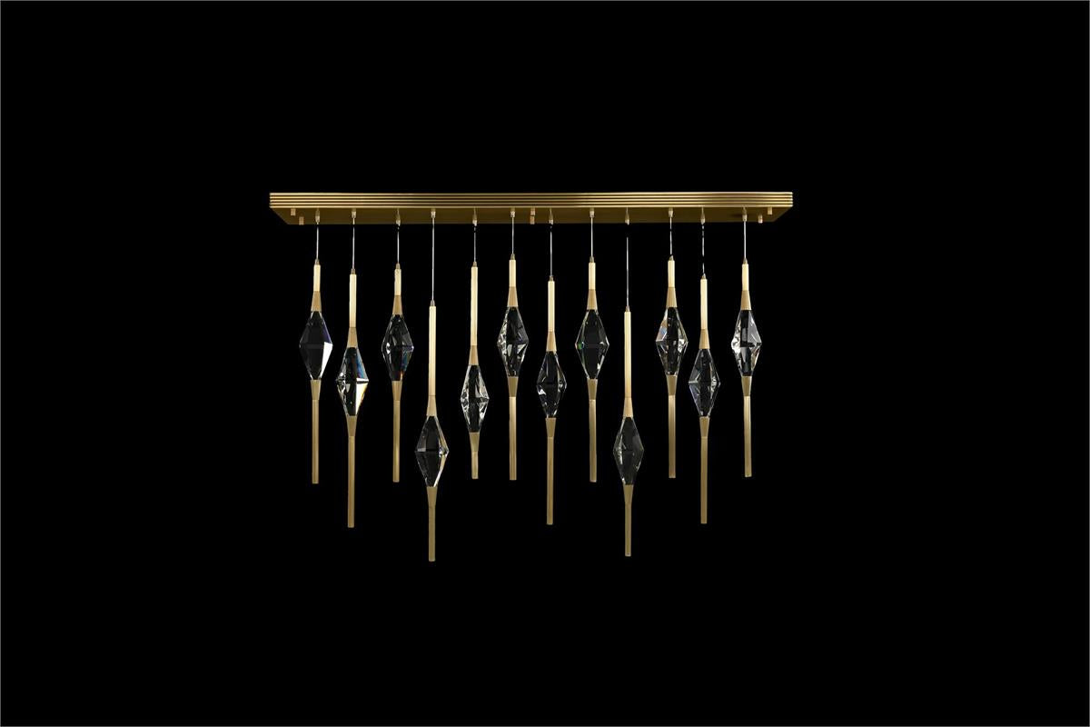 Sprezzatura Twelve-Light Horizontal Chandelier – Ceiling Lighting by John Richard | Sutter & Vale