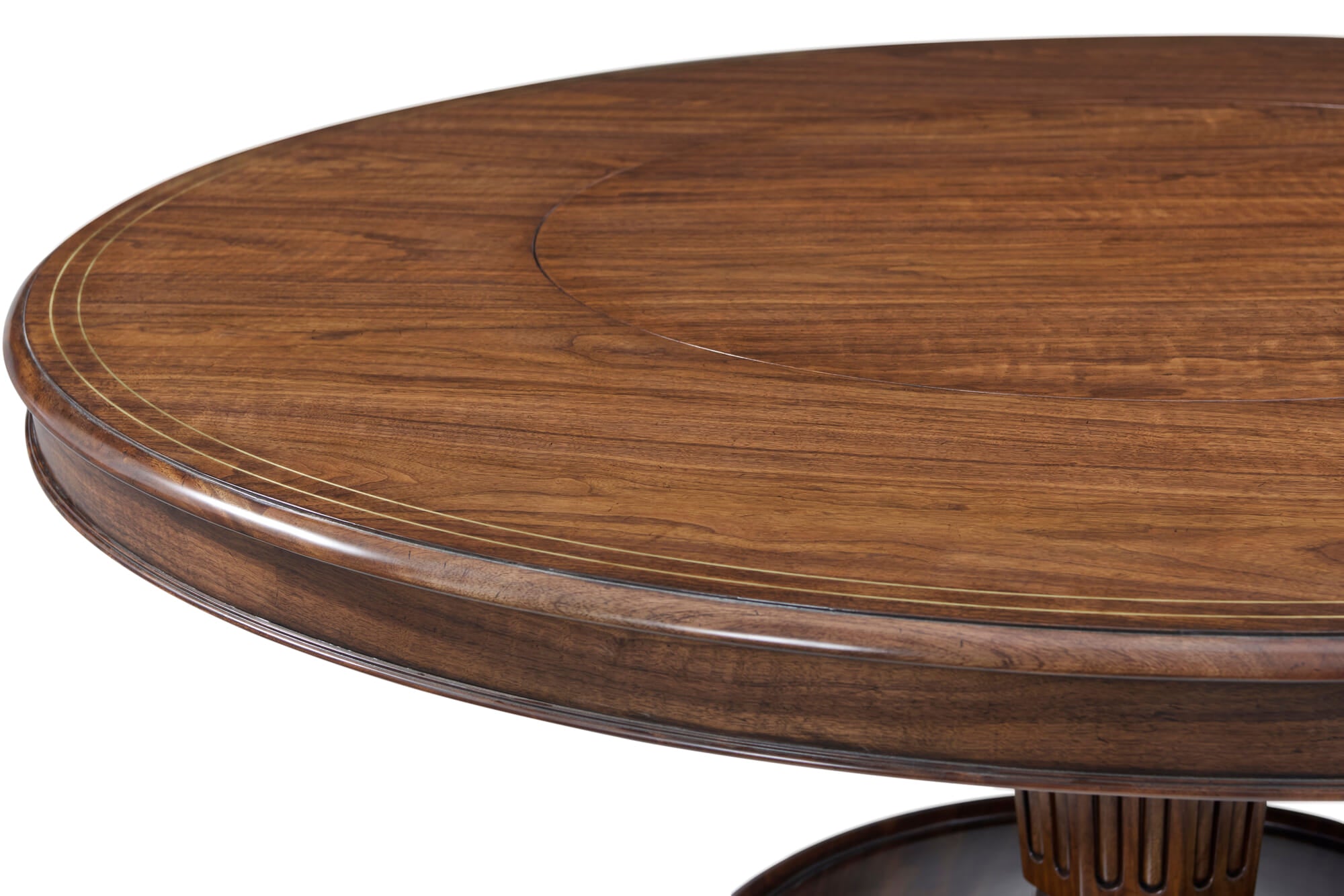 Haddon Round Dining Table with Lazy Suzan | Theodore Alexander | Sutter & Vale