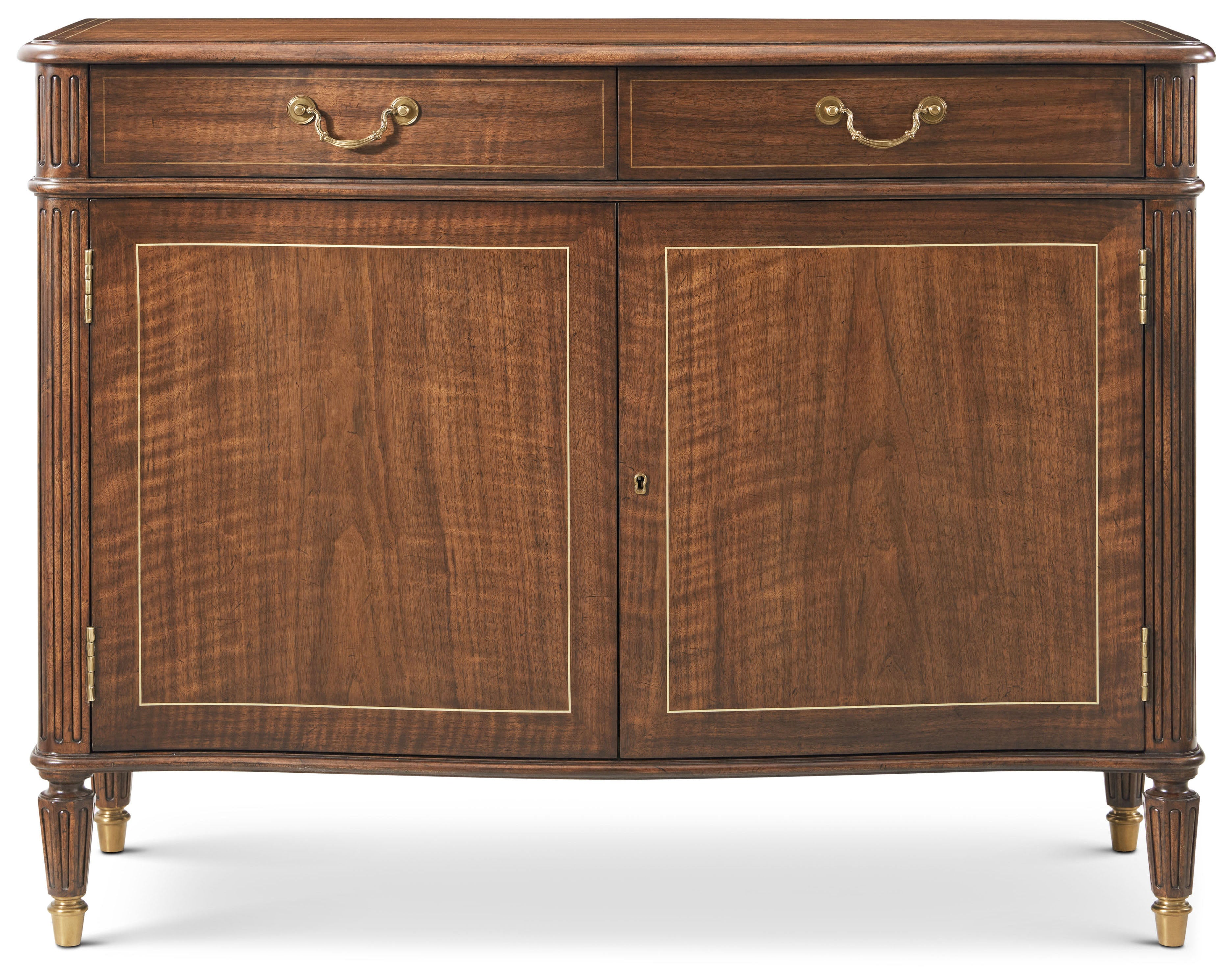 Tilbury Chest in Khaya, Veneer, Brass - Theodore Alexander