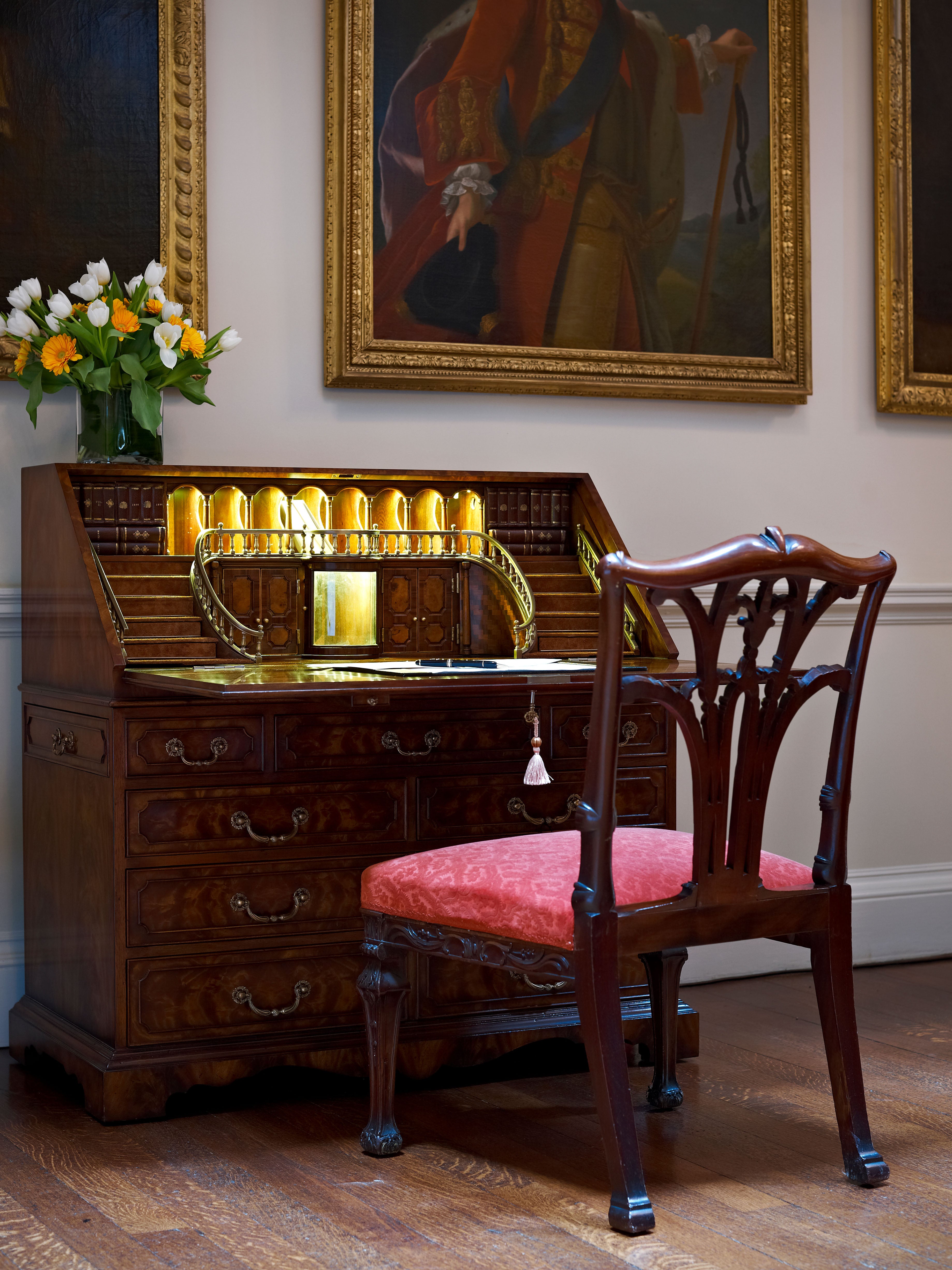 The Grand Staircase Fall Front Desk & Bureaux – Desks by Theodore Alexander | Sutter & Vale
