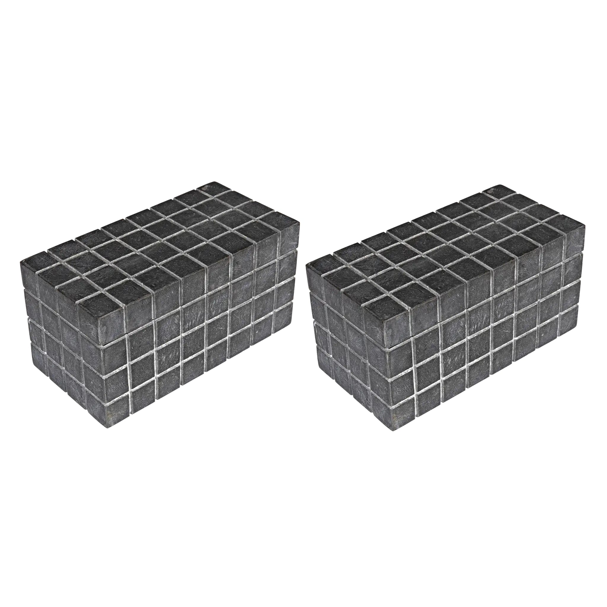 Berlin Box Set of 2 in Black Marble — Noir Furniture