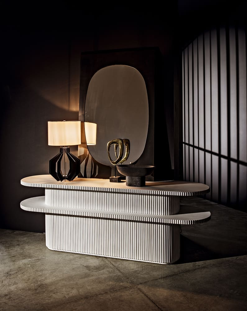 Steve Tray in Marble — Noir Furniture